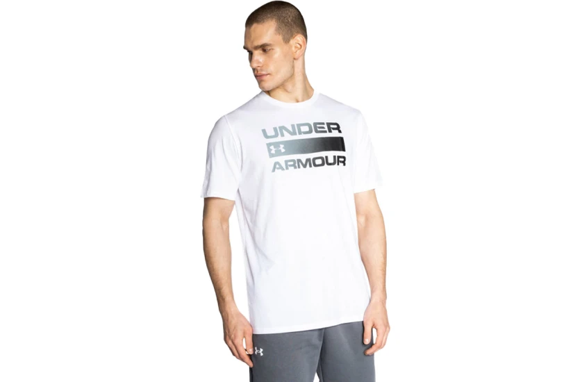 Under Armour Team Issue Wordmark Ανδρικό Κοντομάνικο T-Shirt Λευκό, Γκρι, Μαύρο