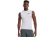 Under Armour Heatgear Ανδρική Αμάνικη Μπλούζα Λευκή