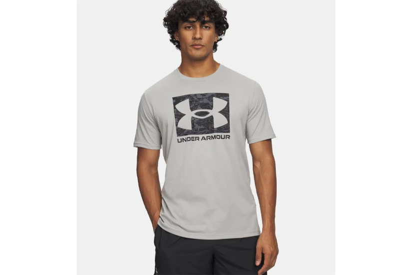 Under Armour ABC Camo Boxed Logo Ανδρικό Κοντομάνικο T-Shirt Γκρι