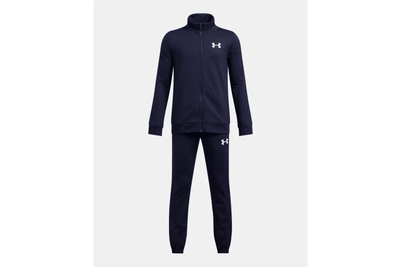 Under Armour Rival Knit Παιδικό Σετ Ζακέτα - Παντελόνι Φόρμας Μπλε Σκούρο