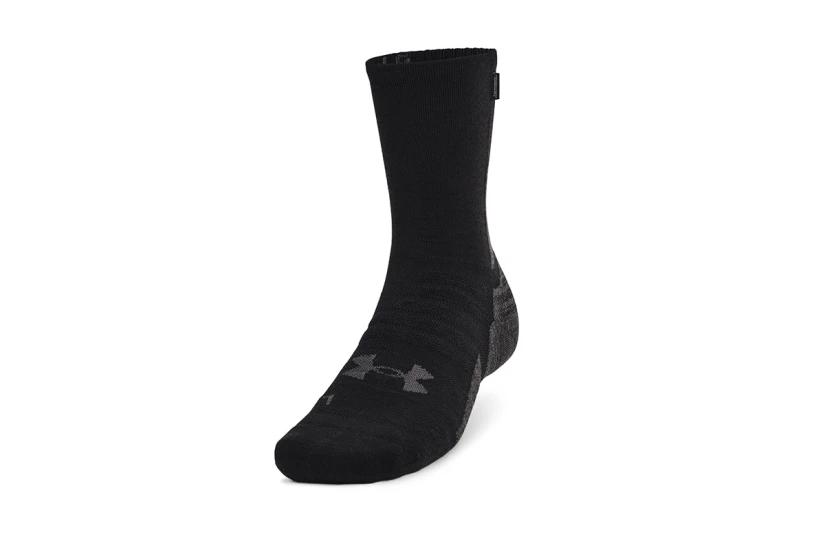 Under Armour ArmourDry Run Kάλτσες Μέχρι τη Γάμπα Μαύρες, Γκρι