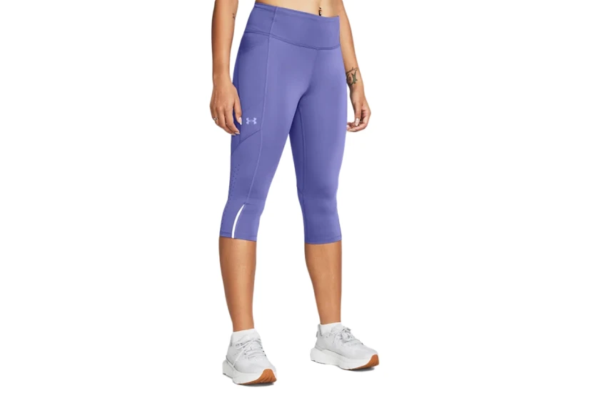 Under Armour Fly Fast Capris Γυναικείο Κολάν Κάπρι Μωβ