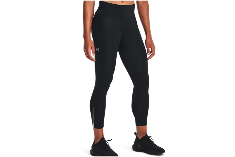 Under Armour Launch Ankle Γυναικείο Κολάν 7/8 Μαύρο, Ασημί