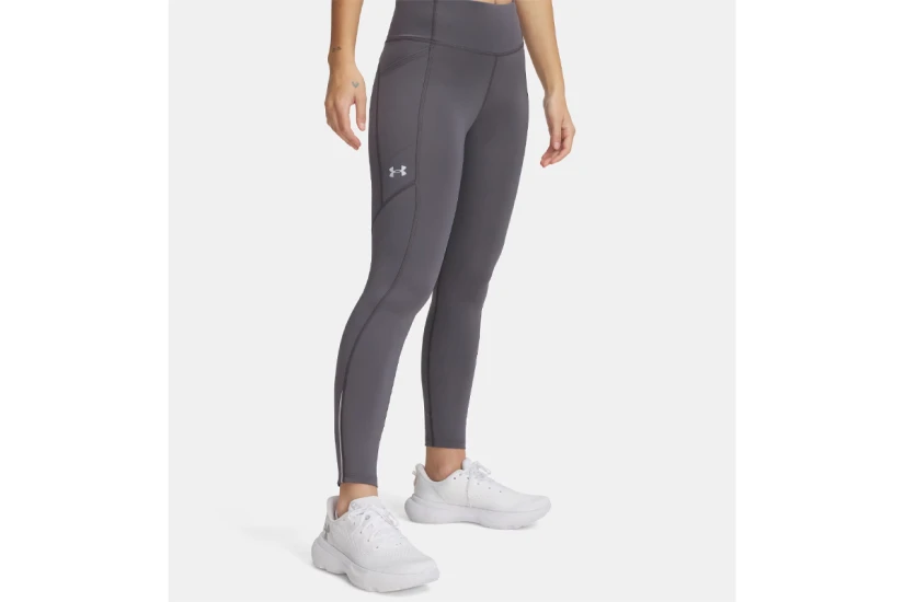 Under Armour Launch Ankle Γυναικείο Κολάν 7/8 Γκρι, Ασημί