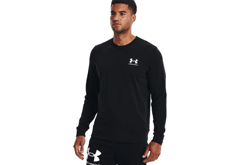 Under Armour Rival Terry Lc Crew Μπλούζα Με Λαιμόκοψη Ανδρική (1370404 001)