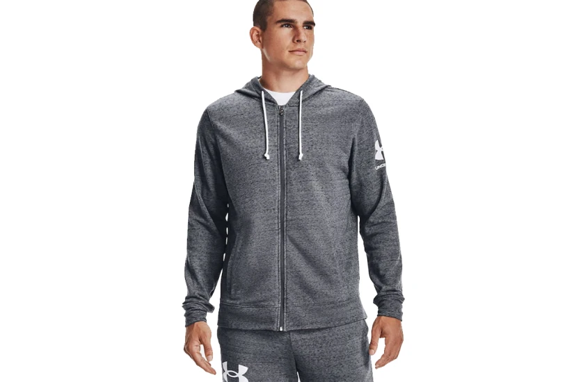 Under Armour Rival Terry Lc Fz Ζακέτα Με Κουκούλα Ανδρική (1370409 012)