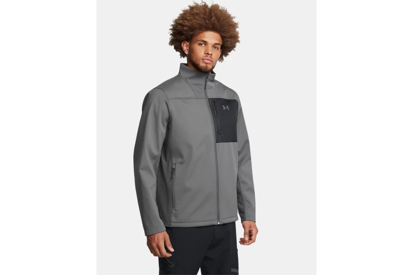 Under Armour Shield Ανδρικό Μπουφάν Softshell Γκρι, Μαύρο