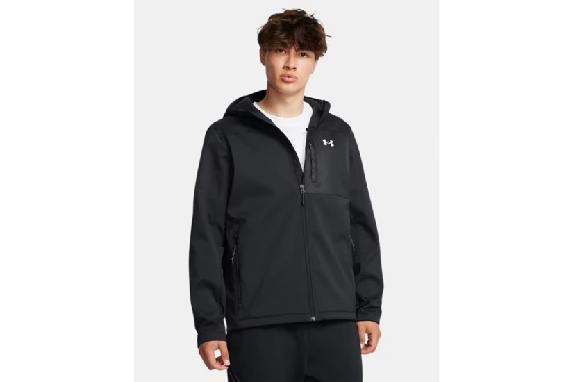 Under Armour Shield Ανδρικό Μπουφάν με Κουκούλα Softshell Μαύρο