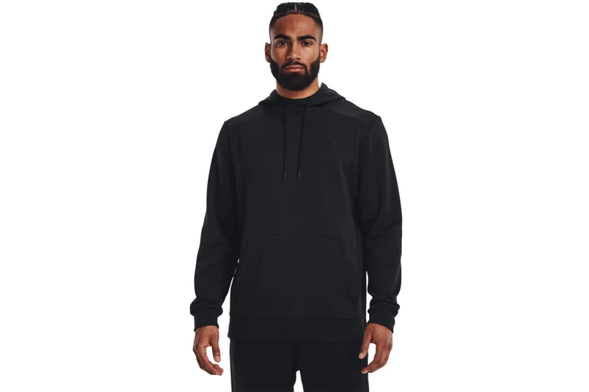 Under Armour Fleece Ανδρικό Φούτερ με Κουκούλα Μαύρο