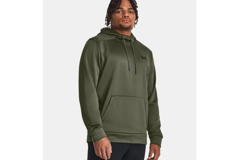 Under Armour Fleece Ανδρικό Φούτερ με Κουκούλα Χακί
