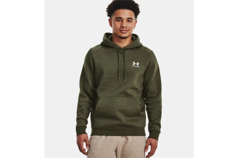 Under Armour Icon Fleece Ανδρικό Φούτερ με Κουκούλα Χακί