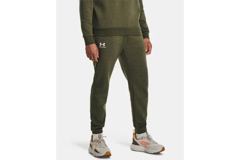 Under Armour Icon Fleece Ανδρικό Παντελόνι Φόρμας Χακί