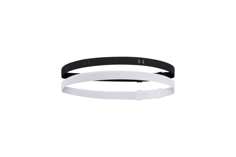Under Armour Adjustable Mini Περιμετώπια Μαύρα, Γκρι 2 Τεμάχια