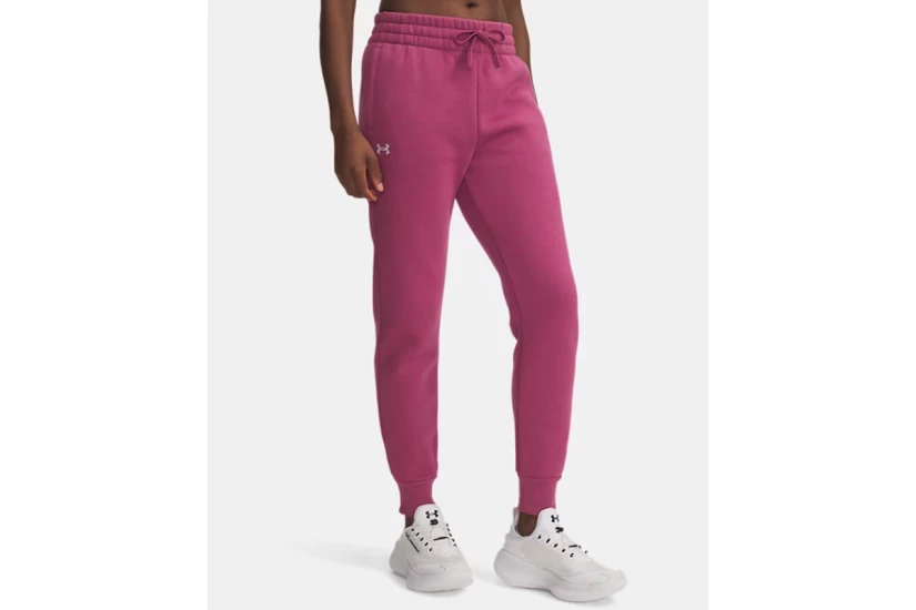Under Armour Rival Fleece Γυναικείο Παντελόνι Φόρμας Βιολετί