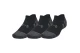 Under Armour Performance Tech Κάλτσες Μέχρι τον Αστράγαλο Μαύρες, Γκρι 3 Τεμάχια 