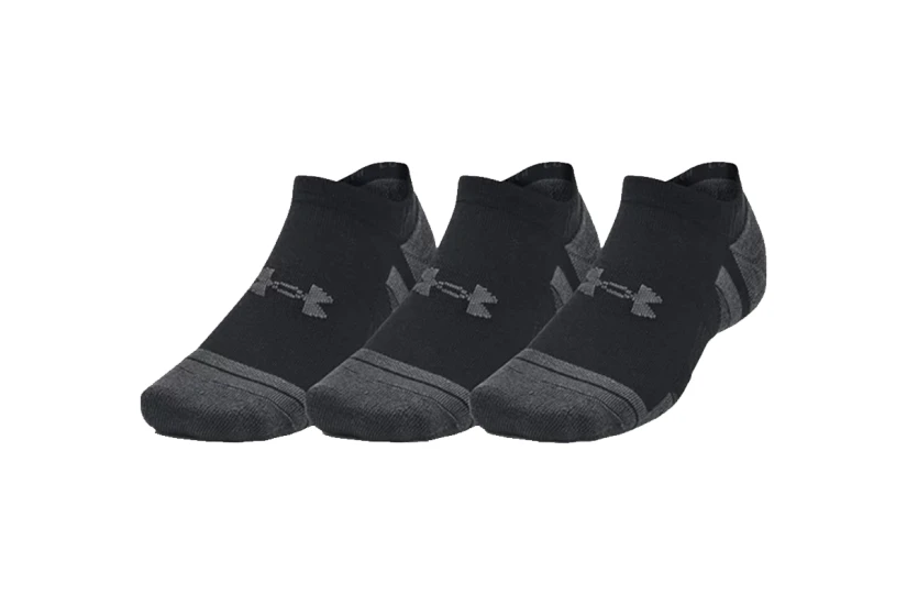 Under Armour Performance Tech Κάλτσες Μέχρι τον Αστράγαλο Μαύρες, Γκρι 3 Τεμάχια 