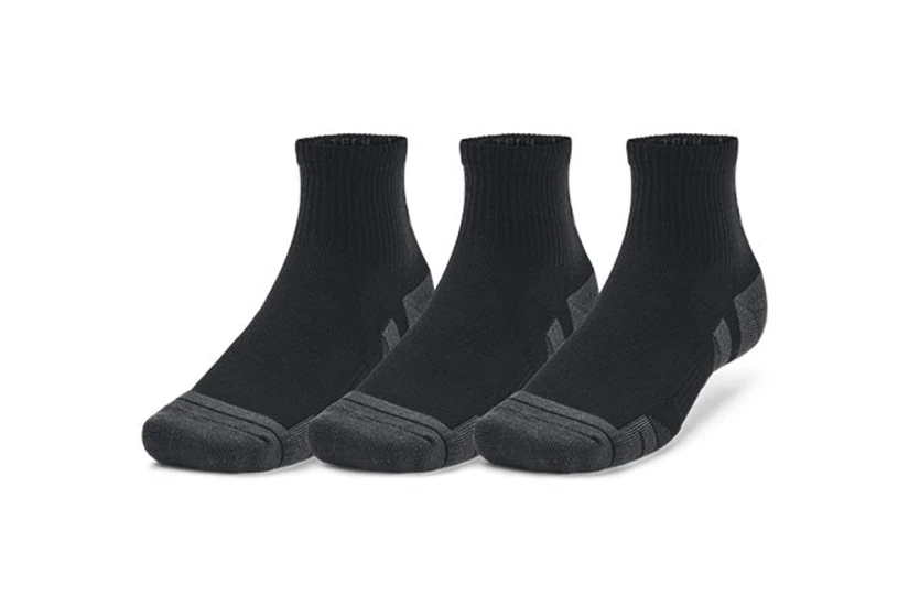Under Armour Performance Tech Κάλτσες πάνω από τον Αστράγαλο Μαύρες, Γκρι 3 Τεμάχια