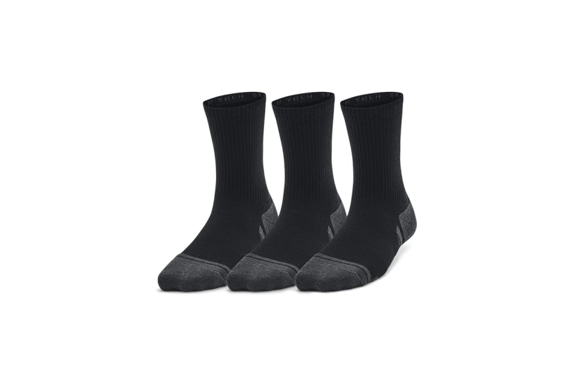 Under Armour Performance Tech Youth Ψηλές Κάλτσες Μαύρες, Ανθρακί 3 Ζευγάρια