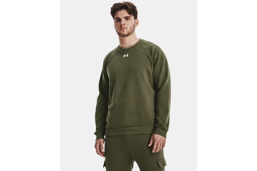 Under Armour Rival Fleece Ανδρική Μακρυμάνικη Μπλούζα με Λαιμόκοψη 