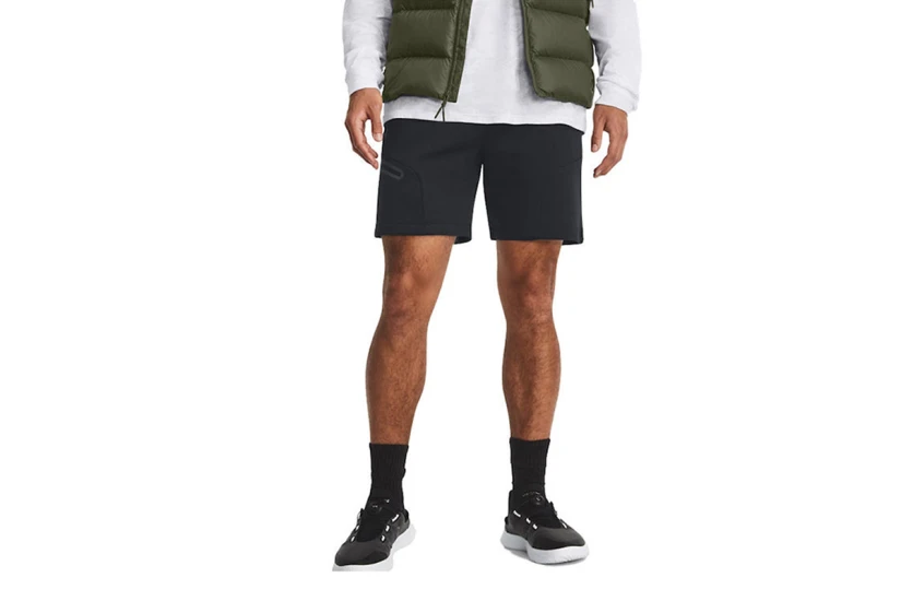 Under Armour Unstoppable Fleece Σορτς Μαύρο