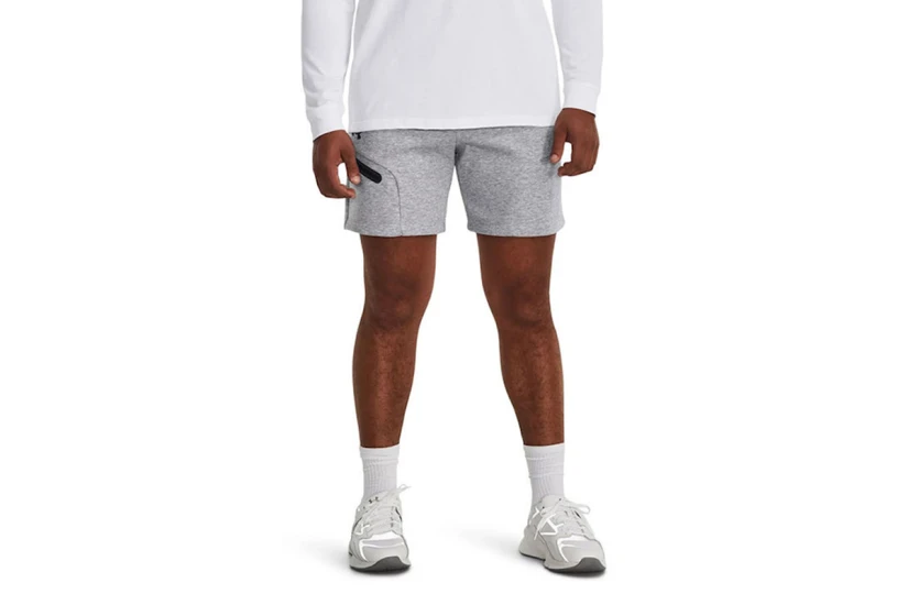 Under Armour Unstoppable Fleece Σορτς Γκρι