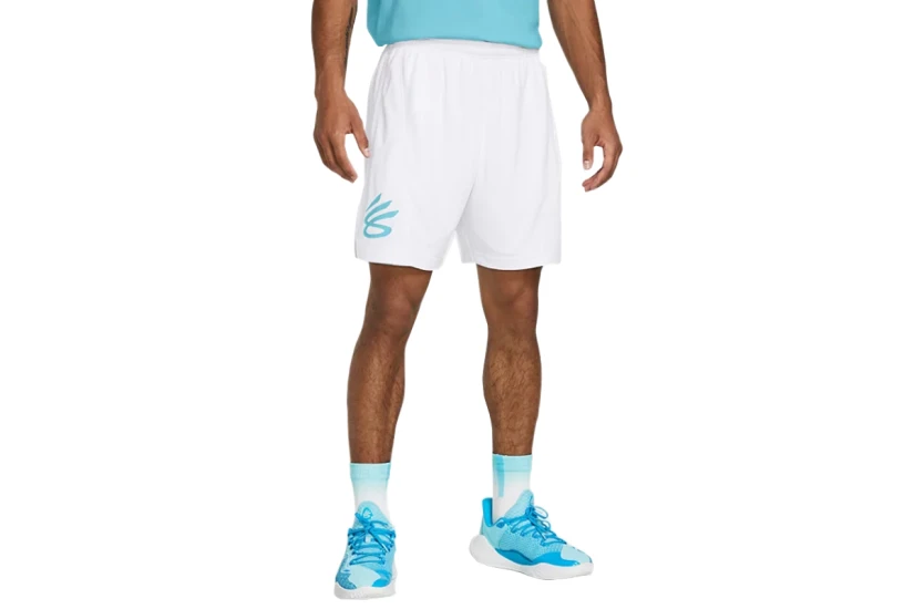Under Armour Curry Splash Ανδρική Μπασκετική Βερμούδα Λευκή