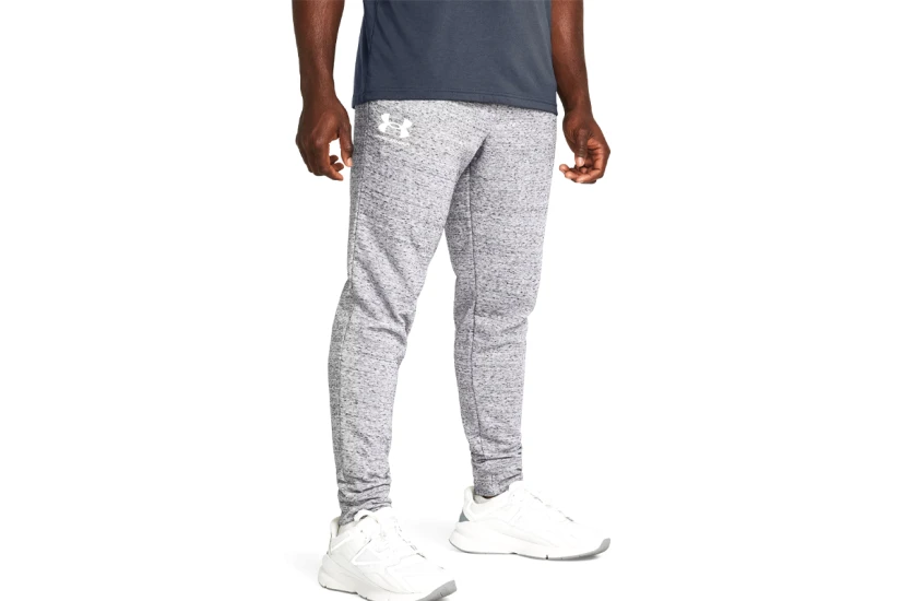 Under Armour Rival Terry Ανδρικό Παντελόνι Φόρμας Γκρι