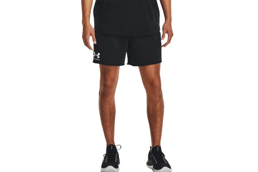 Under Armour Rival Terry Ανδρικό Αθλητικό Σορτς Μαύρο