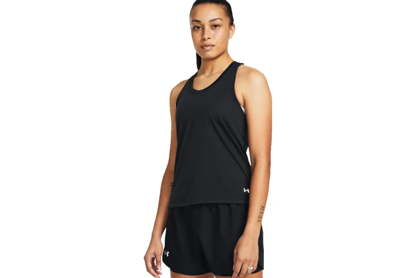 Under Armour Launch Singlet Γυναικεία Αμάνικη Μπλούζα Μαύρη