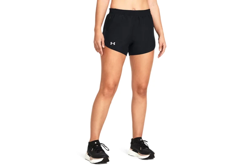 Under Armour UA Fly By 3 Γυναικείο Αθλητικό Σορτς Μαύρο