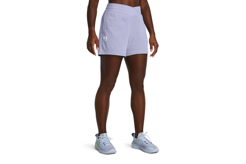 Under Armour Rival Terry Γυναικείο Αθλητικό Σορτς Λιλά