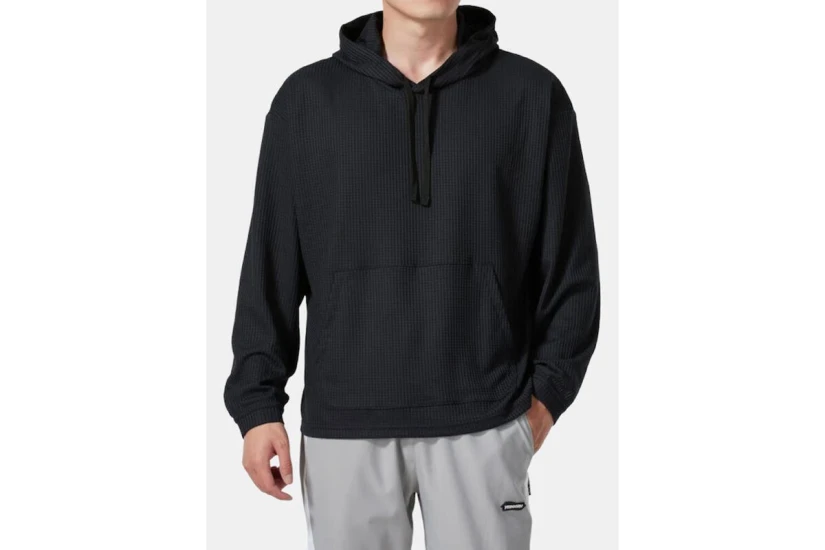 Under Armour Rival Waffle Ανδρικό Φούτερ με Κουκούλα Μαύρο