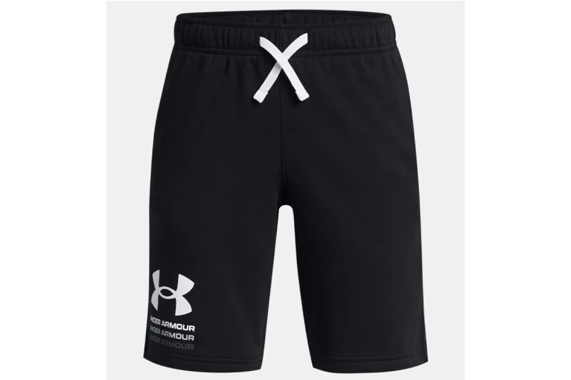 Under Armour Rival Terry Παιδική Αθλητική Βερμούδα Μαύρη