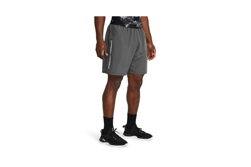 Under Armour Tech Woven Wordmark Ανδρικό Αθλητικό Σορτς Γκρι Σκούρο