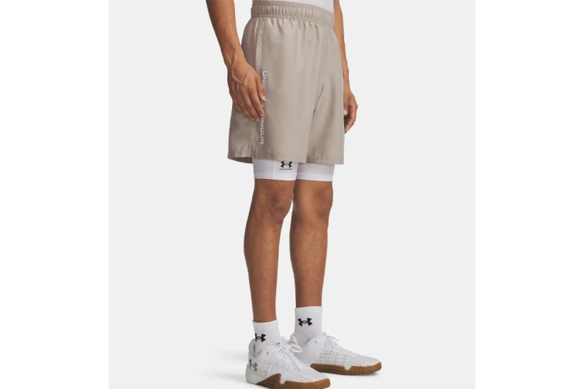 Under Armour Tech Woven Wordmark Ανδρικό Αθλητικό Σορτς Μπεζ