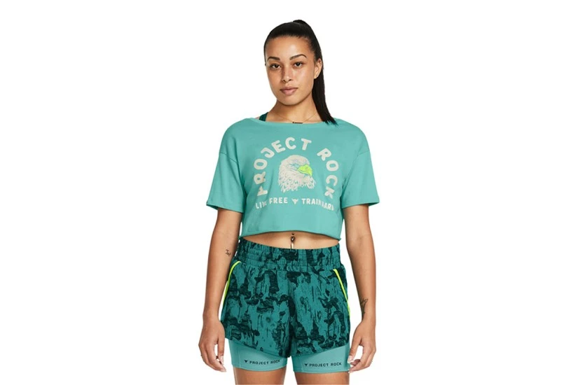 Under Armour Pjt Rck Balance Graphic T Crop Top Κοντομάνικο Γυναικείο