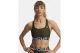 Under Armour Heatgear Mid Branded Γυναικείο Μπουστάκι Χακί