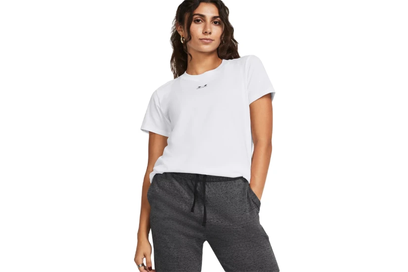 Under Armour Rival Core Γυναικείο Κοντομάνικο T-Shirt Λευκό