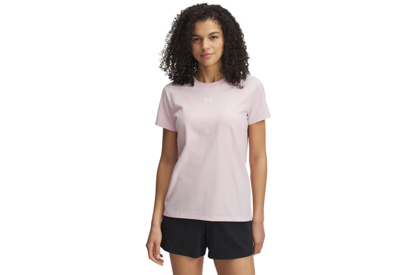 Under Armour Rival Core Γυναικείο Κοντομάνικο T-Shirt Ροζ