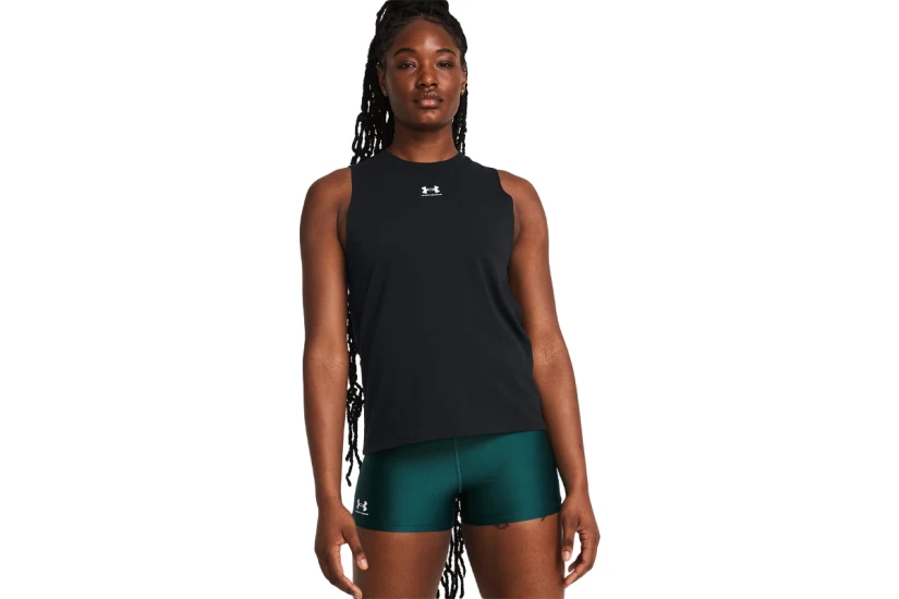 Under Armour Rival Muscle Γυναικεία Αμάνικη Μπλούζα Μαύρη