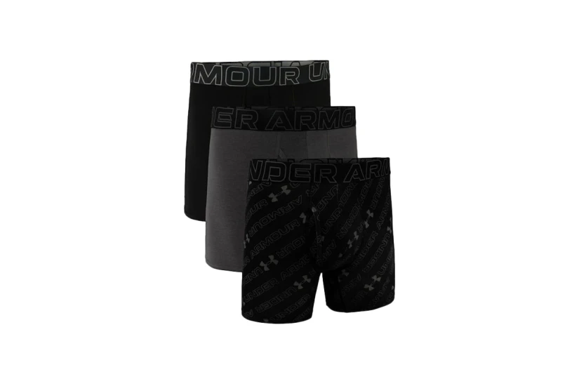 Under Armour Jock Ανδρικά Εσώρουχα Boxer 3 Τεμάχια Μαύρα, Γκρι