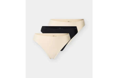 Under Armour Pure Stretch No Show Εσώρουχο String 3-Τεμάχια (1383893 111)