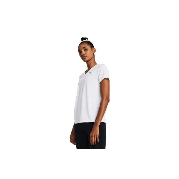 Under Armour Tech Solid V-Neck T-Shirt Γυναικείο (1384229 100)