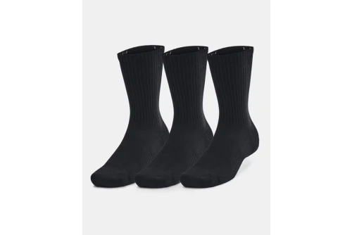 Under Armour Cotton Cushioned Crew Κάλτσες Ψηλές 3 Ζευγάρια (1386311 001)
