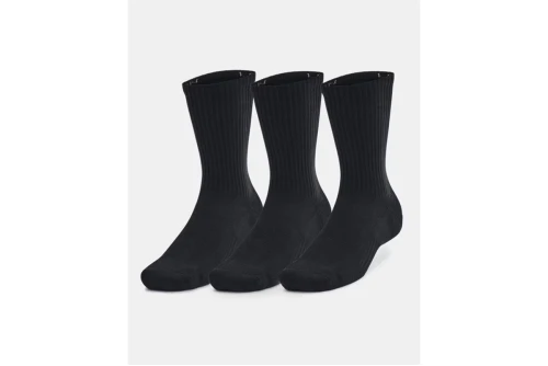 Under Armour Cotton Cushioned Crew Κάλτσες Ψηλές 3 Ζευγάρια (1386311 001)