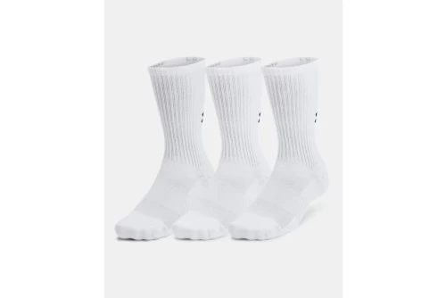 Under Armour Cotton Cushioned Crew Κάλτσες Ψηλές 3 Ζευγάρια (1386311 100)
