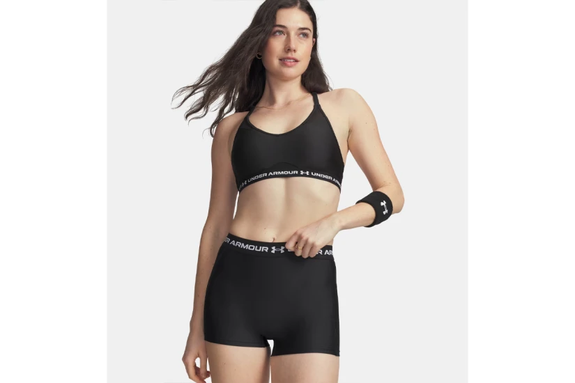 Under Armour Crossback Low Γυναικείο Μπουστάκι Μαύρο