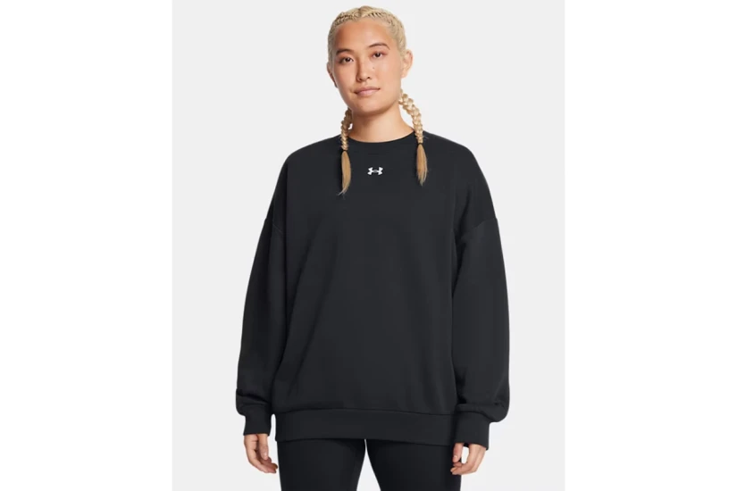 Under Armour Rival Fleece Γυναικεία Μακρυμάνικη Μπλούζα Μαύρη