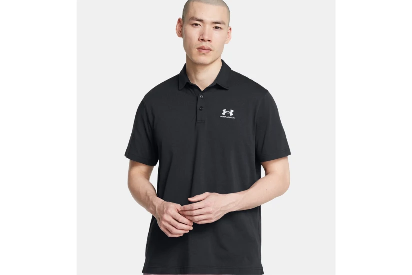 Under Armour Icon Polo Ανδρικό Κοντομάνικο T-Shirt Polo Μαύρο