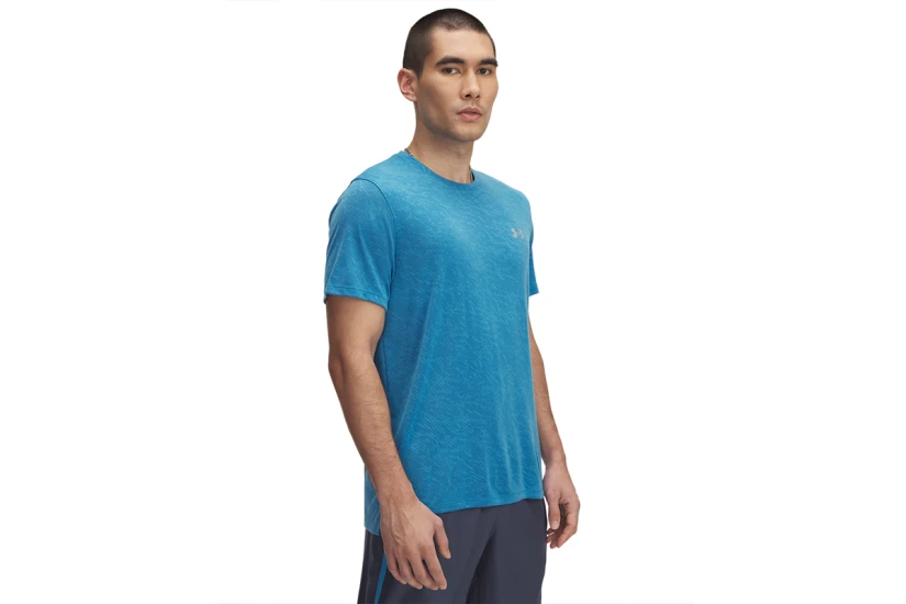Under Armour Launch Camo Ανδρικό Κοντομάνικο T-Shirt Γαλάζιο
